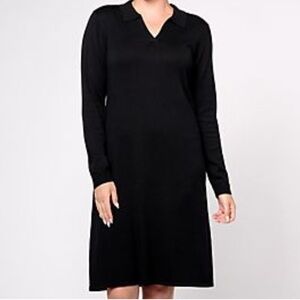 Joan Rivers Regular V-Neck Collar
Sweater Dress size 2X black